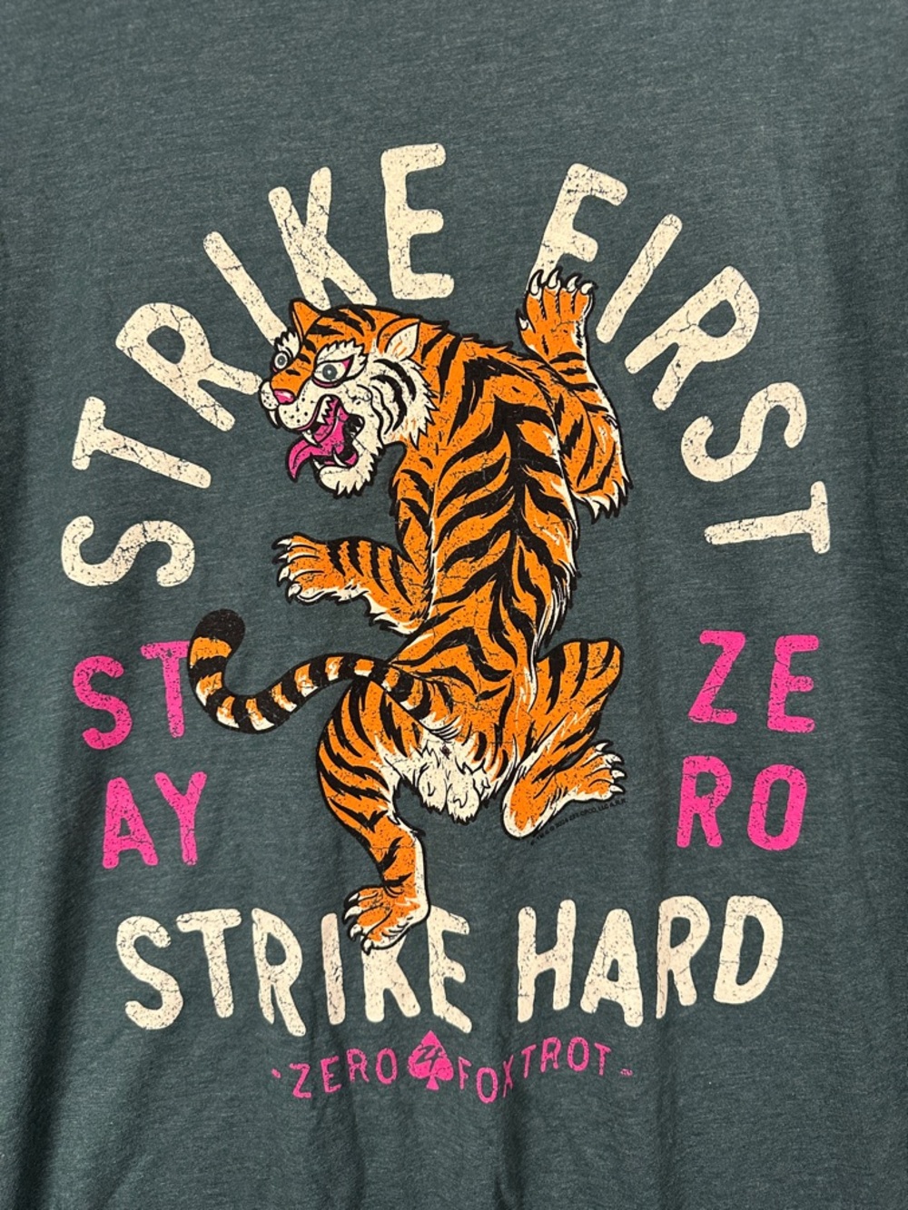 Zero Foxtrot Men's XL Forest Green Short Sleeve Tee Strike First Strike Hard